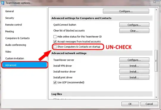 TeamViewer Options Menu Example