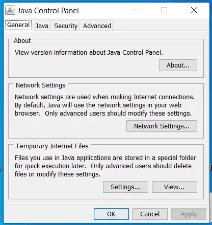 JPortable JRE 6 Update 22 Control Panel