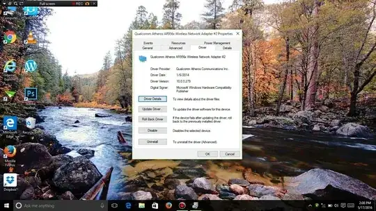 Wifi adapter details
