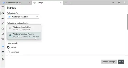 Windows Terminal settings