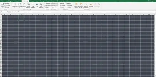 Excel - dark cells