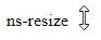 ns-resize cursor