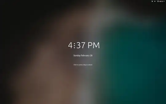 Lock screen clock
