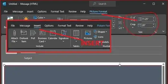 Received email with screenshot is displayed at original screen resolution which is ginormus; on screen button is double-plus size; terrible reading experience