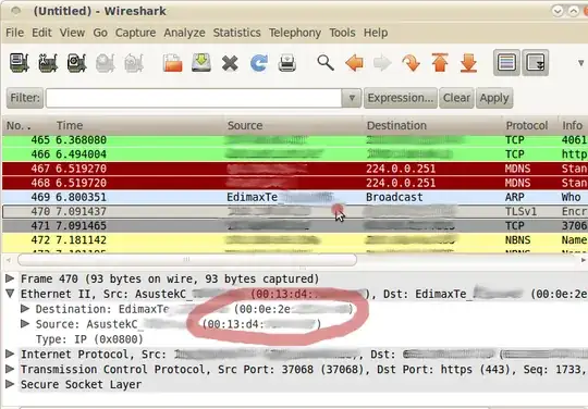 Wireshark screenshot