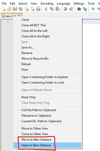 screen capture of the new instance