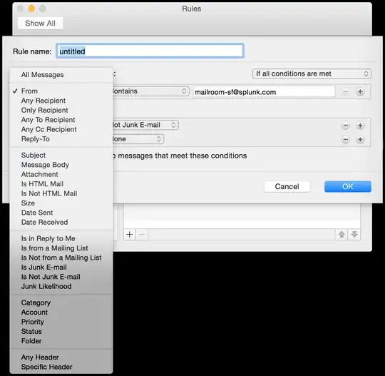 client side rule interface screenshot
