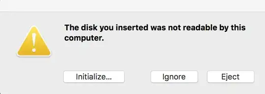 Message on plugging in HDD with SATA cable