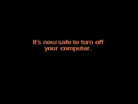 Windows 98 shutdown screen