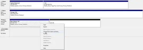 New Volume Right Click