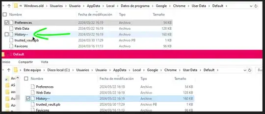 Step 2. Reflection of automatic name change at Windows.old