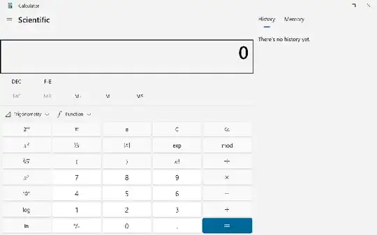 functional Windows calculator only on the third launch
