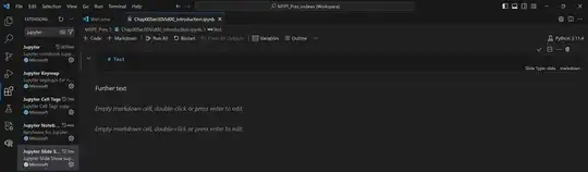 screen grab of VSCode