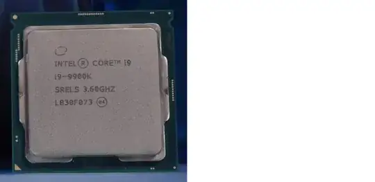 Intel Core i9-9900K processor Intel Core i9-9900K processor