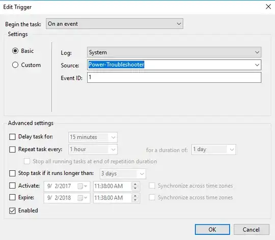 Filling out task details.