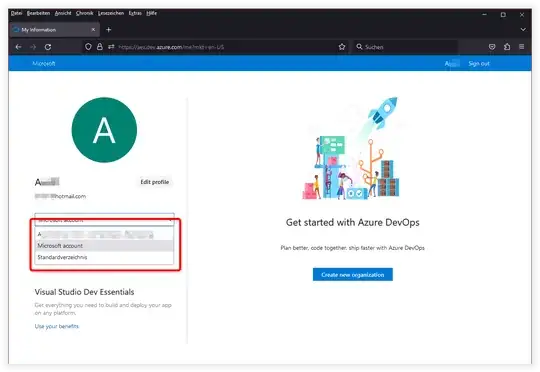 Azure DevOps Services launch screen