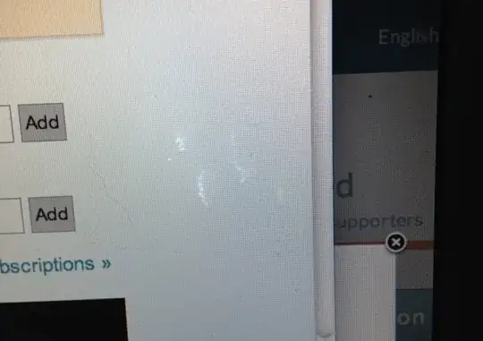 photo of MBP screen with clusters of glowing white bubbles