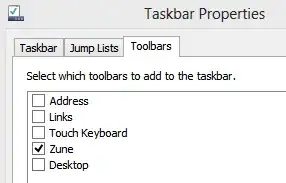 Touch Keyboard Taskbar