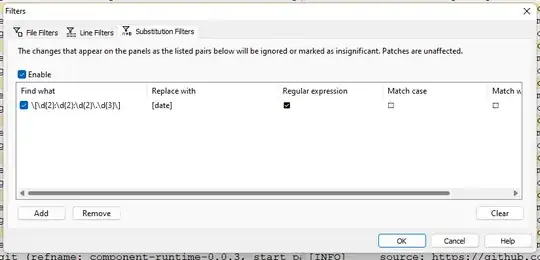 Filter config Filter config