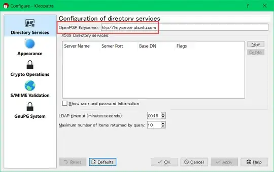 Kleopatra Key Server