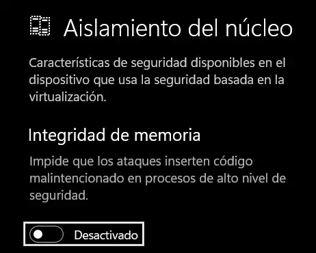 MemoryIntegrityDisabled