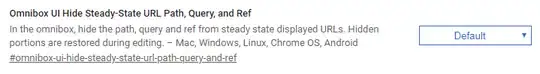 Chrome FLag - Omnibox UI Hide Steady-State URL Path, Query, and Ref