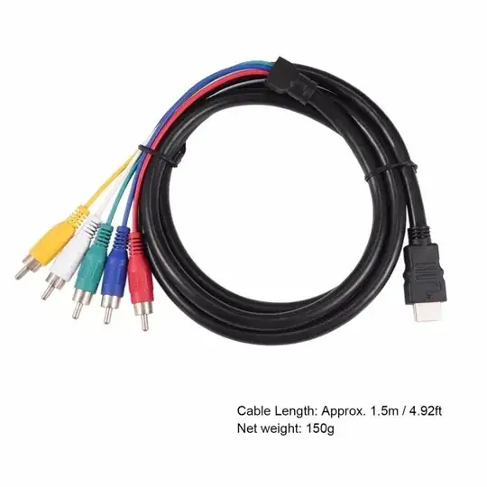component + audio cable