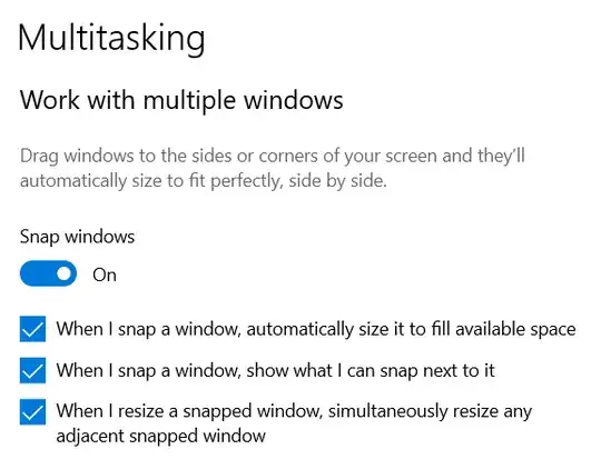 Work with multiple windows