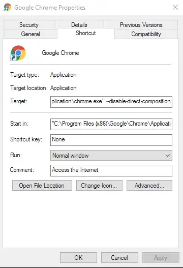 Chrome Startup flag