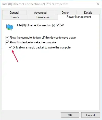 Network Power properties