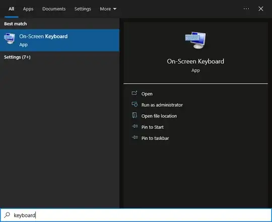 Launch on-screen keyboard