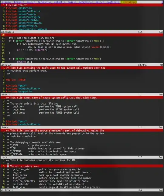 Multiple files in one tab