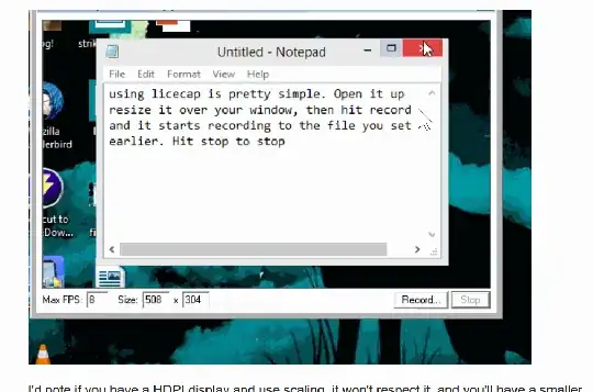 Animation showing result