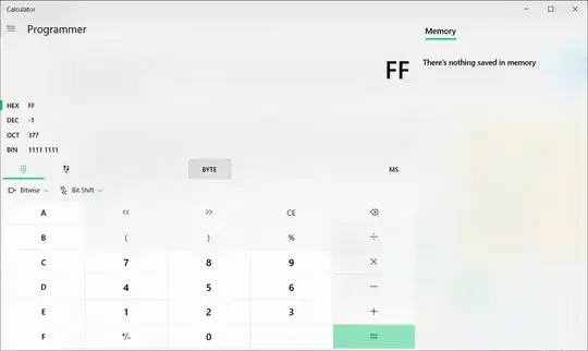 Calculator negative value example