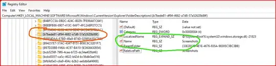 Scerno screenshot of registry editor