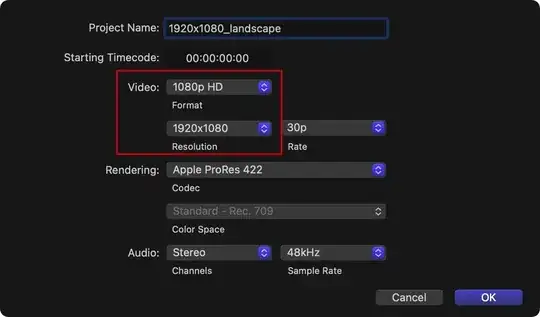 create project 1920x1080