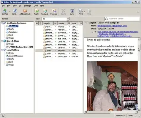 Thunderbird Vertical Layout