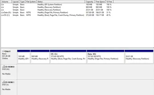 Unable to find the drive at Disk Management.
