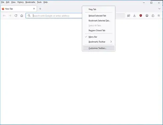 Customize Toolbar menu