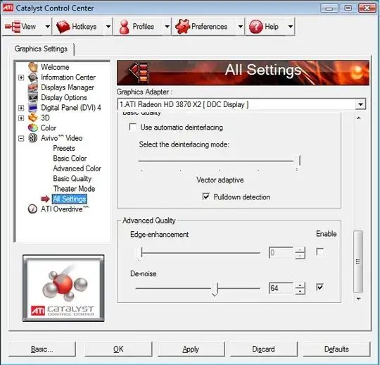 ATI video preferences
