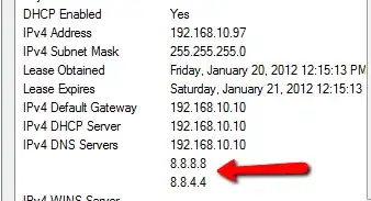 DNS servers assigned by DHCP