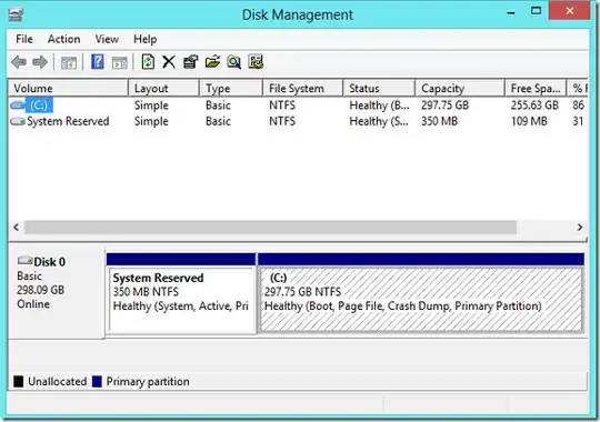 Windows 8 Disk Management
