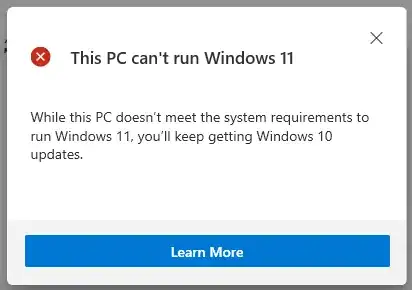Here is the message.