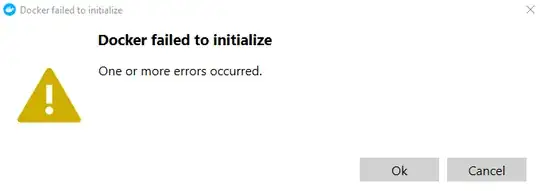 Docker failed to initialize