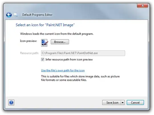 use Default Programs Editor to change a file icon in Windows XP