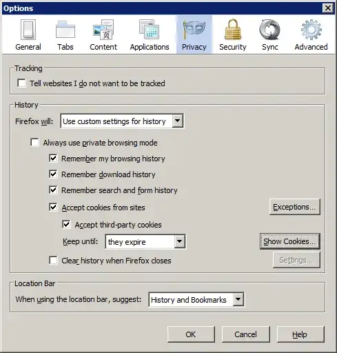 Custom settings