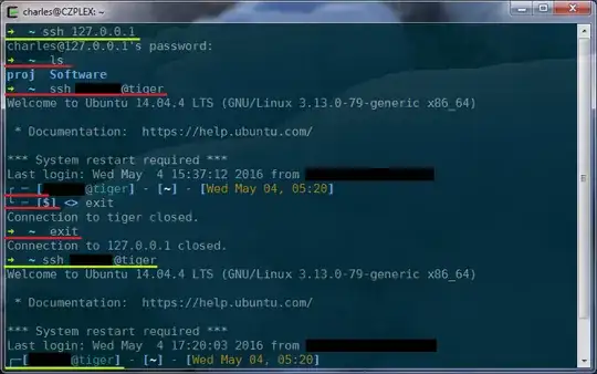 Differences between a session that goes through Bitvise and one that doens't