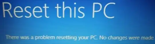 Windows Reset keeps failing