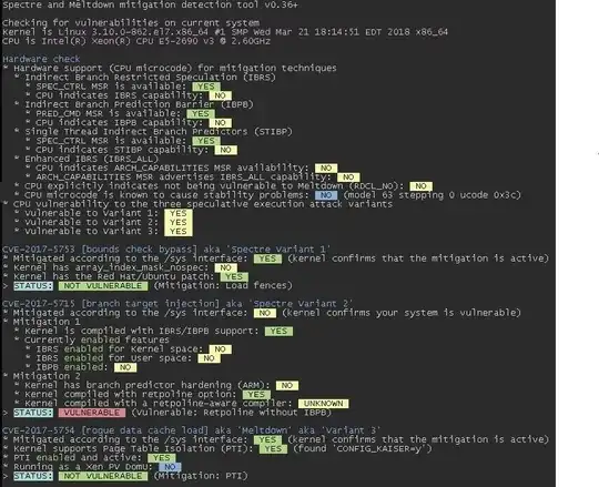 Output of Checker Script