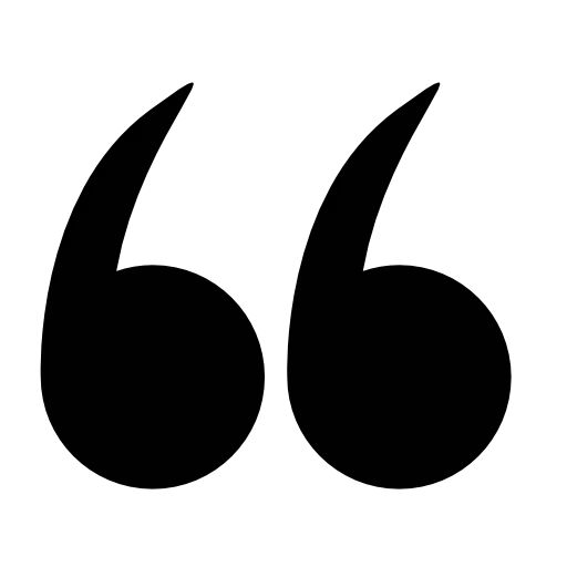 Open double quotes symbol